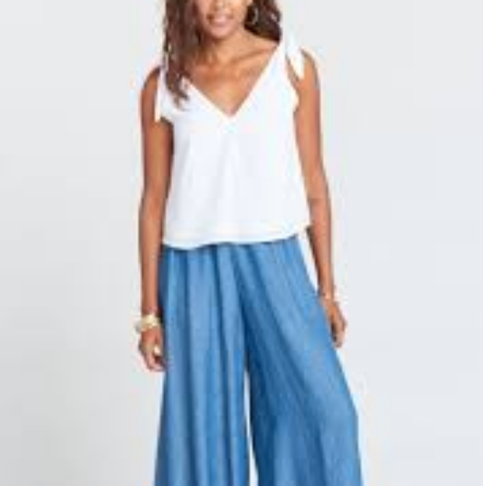 Show Me Your Mumu Bailey Bow Top in white, size S - Picture 2 of 5